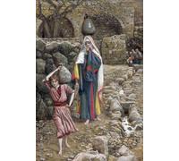 ARTXLXXBN Famous Print Painting Colorful Art Print Jesus and His Mother At the Fountain by Jacques Canvas Art Decorations for Home Decor 60x90cm