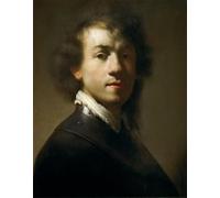ARTXLXXBN Famous Print Painting Colorful Art Print Juvenile self-portrait as a man by Rembrandt van Rijn Canvas Art Decorations for Home Decor 60x90cm