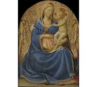 ARTXLXXBN Famous Print Painting Colorful Art Print Lady of Humility by Fra Angelico Canvas Art Decorations for Home Decor 60x90cm