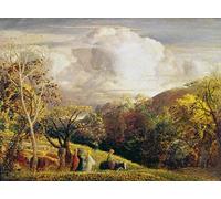 ARTXLXXBN Famous Print Painting Colorful Art Print Landscape Figures and Cattle by Famous Painter Canvas Art Decorations for Home Decor 60x90cm