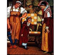 ARTXLXXBN Famous Print Painting Colorful Art Print Margery's New Shoes by Walter Crane Canvas Art Decorations for Home Decor 60x90cm