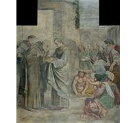 ARTXLXXBN Famous Print Painting Colorful Art Print Miracle of the Roses by Annibale Carracci Canvas Art Decorations for Home Decor 60x90cm