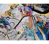 ARTXLXXBN Famous Print Painting Colorful Art Print Painting with the Sun. by Wassily Kandinsky Canvas Art Decorations for Home Decor 60x90cm