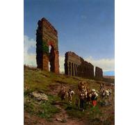 ARTXLXXBN Famous Print Painting Colorful Art Print Passing the Ruins by Pietro Barucci Canvas Art Decorations for Home Decor 60x90cm