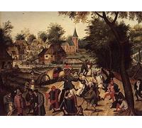 ARTXLXXBN Famous Print Painting Colorful Art Print Picture Print on Canvas Poster by Pieter Brueghel the Younger Canvas Art Decorations for Home Decor 60x90cm