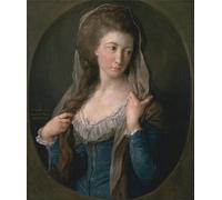 ARTXLXXBN Famous Print Painting Colorful Art Print Portrait of a Woman Traditionally Identified As Margaret Stuart Lady Hippisley by Pompeo Girolamo Batoni for Home Decor 60x90cm
