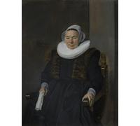 ARTXLXXBN Famous Print Painting Colorful Art Print Portrait of an Elderly Woman Traditionally Mevrouw Bodolphe by Frans Hals Canvas Art Decorations for Home Decor 60x90cm
