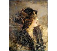 ARTXLXXBN Famous Print Painting Colorful Art Print Portrait of Anita De La Ferie 'the Spanish Dancer' by Boldini Canvas Art Decorations for Home Decor 60x90cm