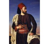 ARTXLXXBN Famous Print Painting Colorful Art Print Portrait of Leconte De Floris in an Egyptian Uniform by Francois Leon Benouville Canvas Art Decorations for Home Decor 60x90cm