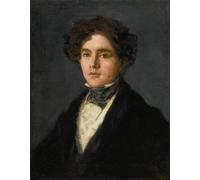 ARTXLXXBN Famous Print Painting Colorful Art Print Portrait of the Artists Grandson Mariano Goya Wearing a Black Coat by Francisco De Goya Canvas Art Decorations for Home Decor 60x90cm