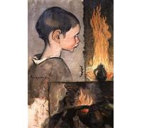 ARTXLXXBN Famous Print Painting Colorful Art Print Profile of a Child and a Study of a Still Life by Louis Anquetin Canvas Art Decorations for Home Decor 60x90cm