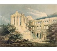 ARTXLXXBN Famous Print Painting Colorful Art Print Rievaulx Abbey Yorkshire by Girtin Canvas Art Decorations for Home Decor 60x90cm
