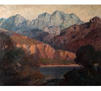 ARTXLXXBN Famous Print Painting Colorful Art Print Sunset Glow on Cader Idris by Christopher Williams Canvas Art Decorations for Home Decor 60x90cm