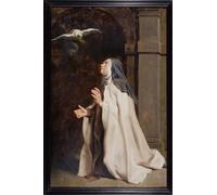 ARTXLXXBN Famous Print Painting Colorful Art Print Teresa of Avila's Vision by Peter Paul Rubens Canvas Art Decorations for Home Decor 60x90cm