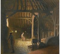 ARTXLXXBN Famous Print Painting Colorful Art Print the Barn At Deers Farm by Sir George Clausen Canvas Art Decorations for Home Decor 60x90cm