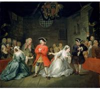 ARTXLXXBN Famous Print Painting Colorful Art Print the Beggar by William Hogarth Canvas Art Decorations for Home Decor 60x90cm