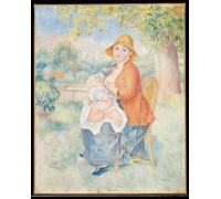 ARTXLXXBN Famous Print Painting Colorful Art Print the Child At the Breast by Pierre Auguste Renoir Canvas Art Decorations for Home Decor 60x90cm