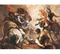 ARTXLXXBN Famous Print Painting Colorful Art Print The Conversion of St Paul Juan Antonio Frias y Escalante Canvas Art Decorations for Home Decor 60x90cm
