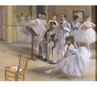 ARTXLXXBN Famous Print Painting Colorful Art Print the Dance Center At the Opéra De La Rue Le Peletier by Edgar Degas Canvas Art Decorations for Home Decor 60x90cm
