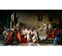 ARTXLXXBN Famous Print Painting Colorful Art Print the Death of Julius Caesar by Vincenzo Camuccini Canvas Art Decorations for Home Decor 60x90cm