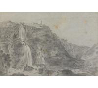 ARTXLXXBN Famous Print Painting Colorful Art Print the Falls At Tivoli by Famous Artist Canvas Art Decorations for Home Decor 60x90cm