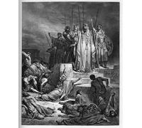 ARTXLXXBN Famous Print Painting Colorful Art Print the Famine in Samaria Old Testamentsiege of Samaria the King by Gustave Dore Canvas Art Decorations for Home Decor 60x90cm