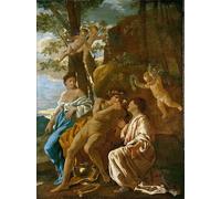 ARTXLXXBN Famous Print Painting Colorful Art Print the Inspiration of the Poet by Nicolas Poussin Canvas Art Decorations for Home Decor 60x90cm