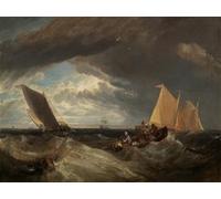 ARTXLXXBN Famous Print Painting Colorful Art Print the Junction of the Thames and the Medway by Mallord William Turner Canvas Art Decorations for Home Decor 60x90cm