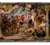 ARTXLXXBN Famous Print Painting Colorful Art Print the Meeting of Abraham and Melchizedek by Peter Paul Rubens Canvas Art Decorations for Home Decor 60x90cm
