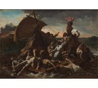 ARTXLXXBN Famous Print Painting Colorful Art Print the Raft of the the Raft of the by Theodore Gericault Canvas Art Decorations for Home Decor 60x90cm