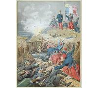 ARTXLXXBN Famous Print Painting Colorful Art Print the Seizure of Malakoff by Frederic Theodore Lix Canvas Art Decorations for Home Decor 60x90cm