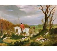 ARTXLXXBN Famous Print Painting Colorful Art Print the Suffolk Hunt Going to Cover Near HerringSweell by Frederick Herring Senior Canvas Art Decorations for Home Decor 60x90cm