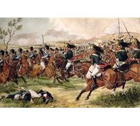 ARTXLXXBN Famous Print Painting Colorful Art Print the Th Light Dragoons At the Battle of Vimeiro by Richard Simkin Canvas Art Decorations for Home Decor 60x90cm