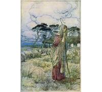 ARTXLXXBN Famous Print Painting Colorful Art Print the Winters Tale by Arthur Rackham Canvas Art Decorations for Home Decor 60x90cm