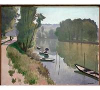 ARTXLXXBN Famous Print Painting Colorful Art Print Varenne Saint Hilaire by Albert Marquet Canvas Art Decorations for Home Decor 60x90cm
