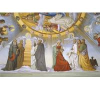 ARTXLXXBN Famous Print Painting Colorful Art Print Vault of the Room of Dante by Philipp Veit Canvas Art Decorations for Home Decor 60x90cm