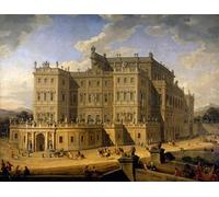 ARTXLXXBN Famous Print Painting Colorful Art Print View of the Castle of Rivoli by Paolo Pannini Canvas Art Decorations for Home Decor 60x90cm