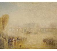 ARTXLXXBN Famous Print Painting Colorful Art Print View of the Pont Neuf Paris by Mallord William Turner Canvas Art Decorations for Home Decor 60x90cm