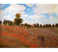 ARTXLXXBN Famous Print Painting Colorful Art Print Wild Poppies Near Argenteuil Claude Monet Canvas Art Decorations for Home Decor 60x90cm