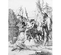 ARTXLXXBN Famous Prints Artwork Pictures Poster Painting Art a Capriiiiccio From the Series Scherzi De Fantasia by Battista Tiepolo Artwork Landscape Pictures for Home Decor 60x90cm