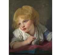 ARTXLXXBN Famous Prints Artwork Pictures Poster Painting Art a Child with an fruit Second Half of the Th Cen by Jean Baptiste Greuze Artwork Landscape Pictures for Home Decor 60x90cm