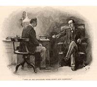 ARTXLXXBN Famous Prints Artwork Pictures Poster Painting Art Adventure of the Final Problem by Sidney Paget Artwork Landscape Pictures for Home Decor 60x90cm