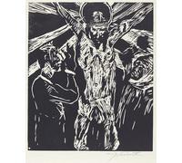ARTXLXXBN Famous Prints Artwork Pictures Poster Painting Art Christus Am Kreuz the Crucifixion by Lovis Corinth Artwork Landscape Pictures for Home Decor 60x90cm