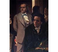 ARTXLXXBN Famous Prints Artwork Pictures Poster Painting Art Composers Anton Rubinstein and Alexander Serov Detail by Ilya Efimovich Repin Artwork Landscape Pictures for Home Decor 60x90cm