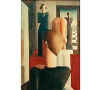 ARTXLXXBN Famous Prints Artwork Pictures Poster Painting Art Five figures in a room Roman by Oskar Schlemmer Artwork Landscape Pictures for Home Decor 60x90cm