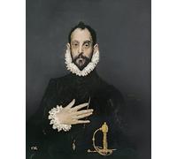 ARTXLXXBN Famous Prints Artwork Pictures Poster Painting Art Gentleman with His Hand on His Chest by El Greco Artwork Landscape Pictures for Home Decor 60x90cm