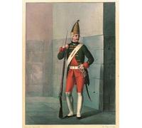 ARTXLXXBN Famous Prints Artwork Pictures Poster Painting Art Grenadier of the Izmailovsky Regiment in by Boris Artemyevich Chorikov Artwork Landscape Pictures for Home Decor 60x90cm