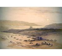 ARTXLXXBN Famous Prints Artwork Pictures Poster Painting Art Jericho and the Dead Sea by David Roberts Artwork Landscape Pictures for Home Decor 60x90cm