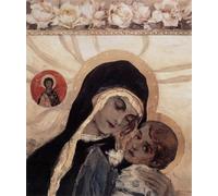 ARTXLXXBN Famous Prints Artwork Pictures Poster Painting Art la Vergine col Bambino Mikhail Nesterov Artwork Landscape Pictures for Home Decor 60x90cm
