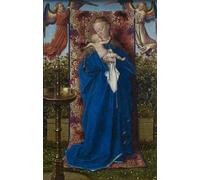 ARTXLXXBN Famous Prints Artwork Pictures Poster Painting Art Lady At the Fountain by Jan Van Eyck Artwork Landscape Pictures for Home Decor 60x90cm